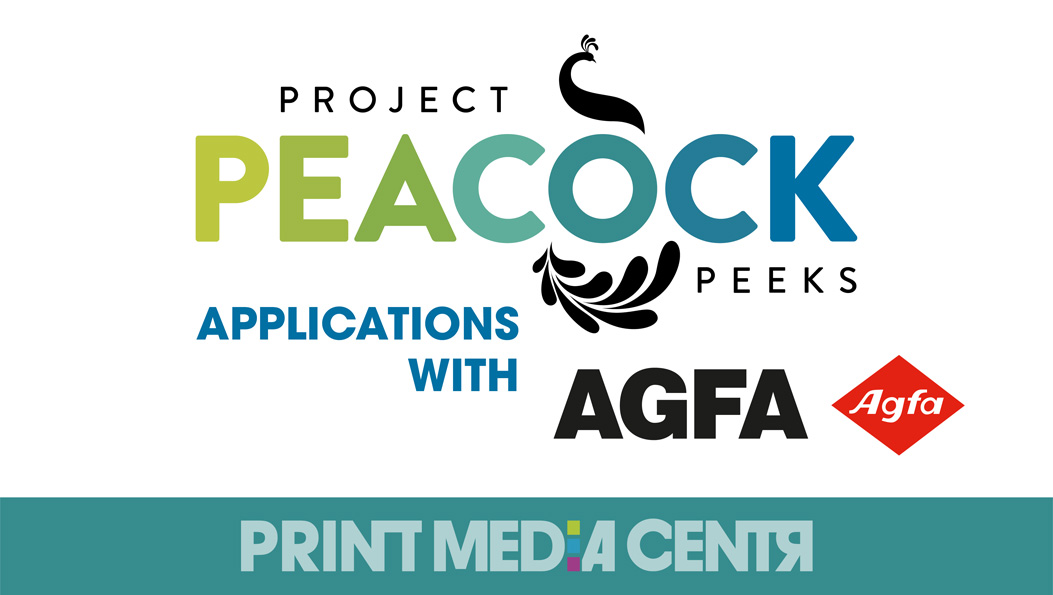 Agfa Graphics Inkjet Project Peacock Peeks Print Media Centr