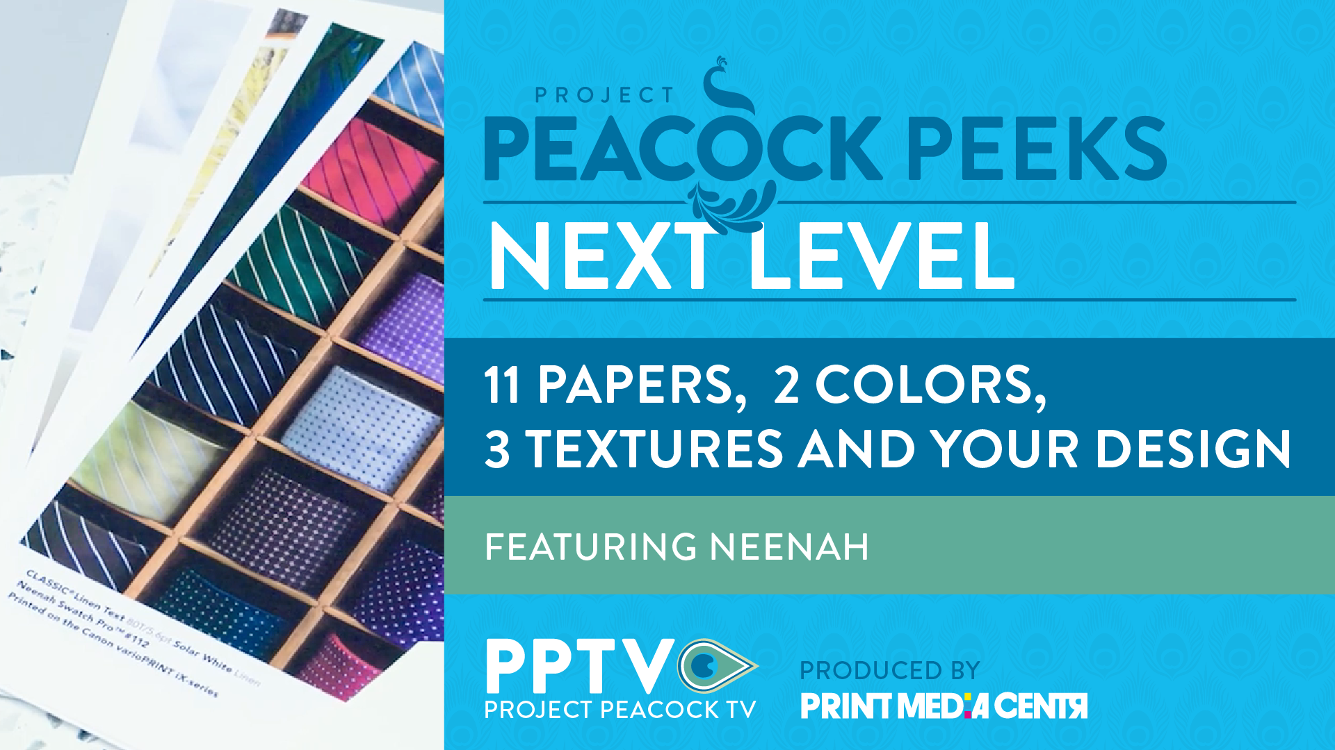 Project Peacock Peeks Neenah Production Inkjet Swatchbook